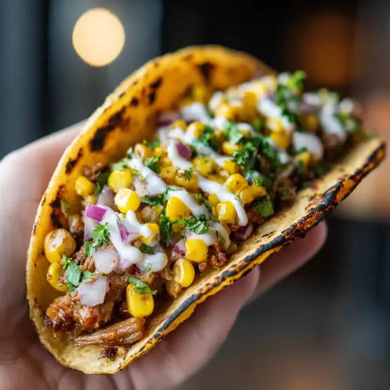 Grilled Steak Elote Tacos Recipe
