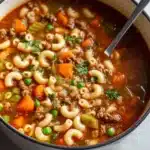 Beef and Macaroni Soup Recipe