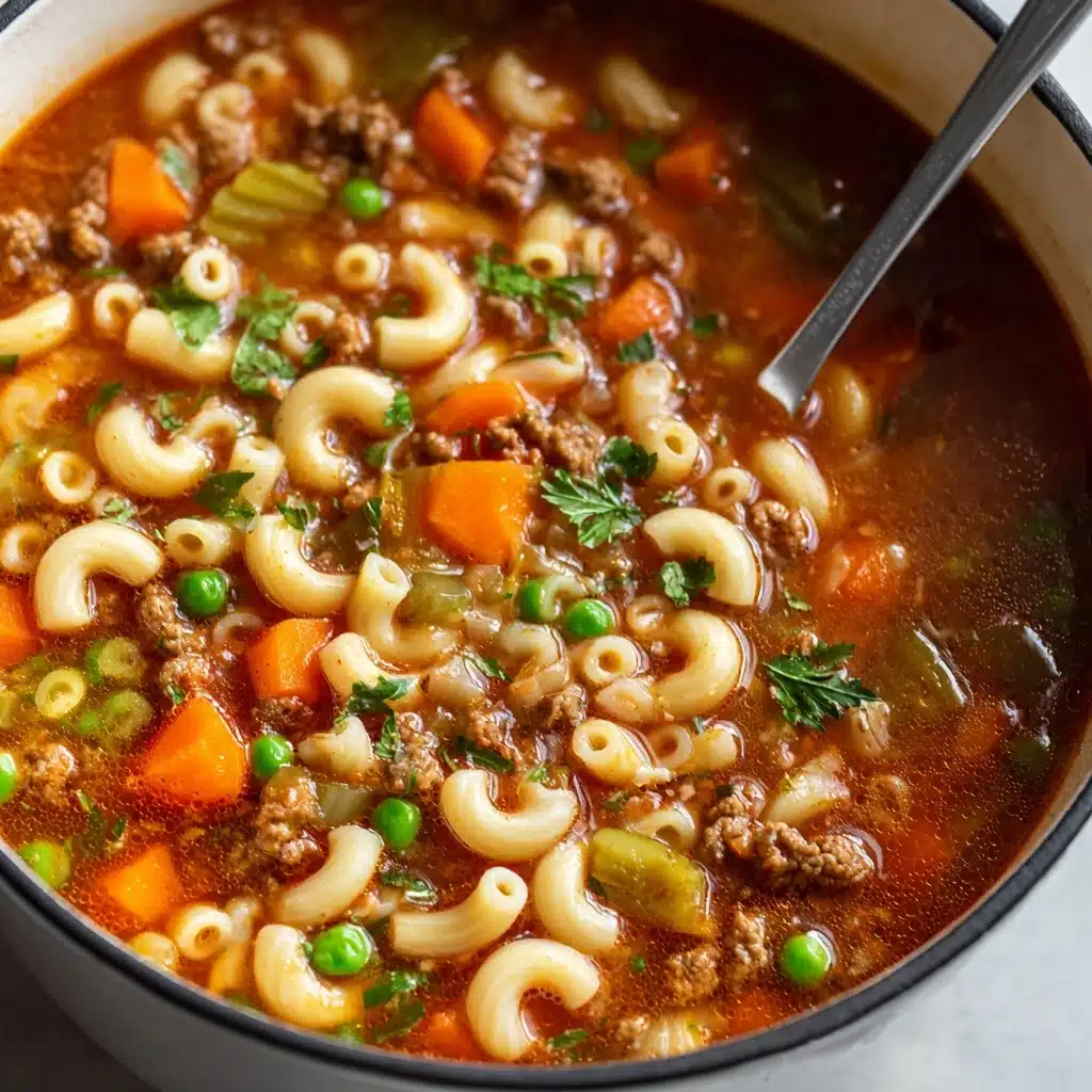 Beef and Macaroni Soup Recipe