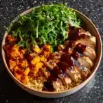 BBQ Chicken & Roasted Sweet Potato Bowls Recipe