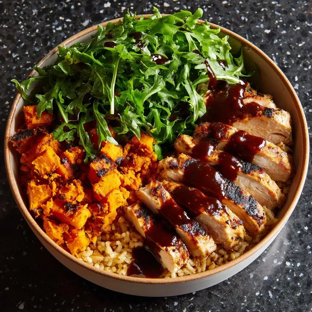 BBQ Chicken & Roasted Sweet Potato Bowls Recipe