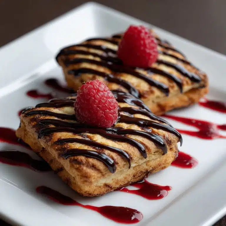 Chocolate Fudge Pop Tarts with Raspberry Glaze Recipe