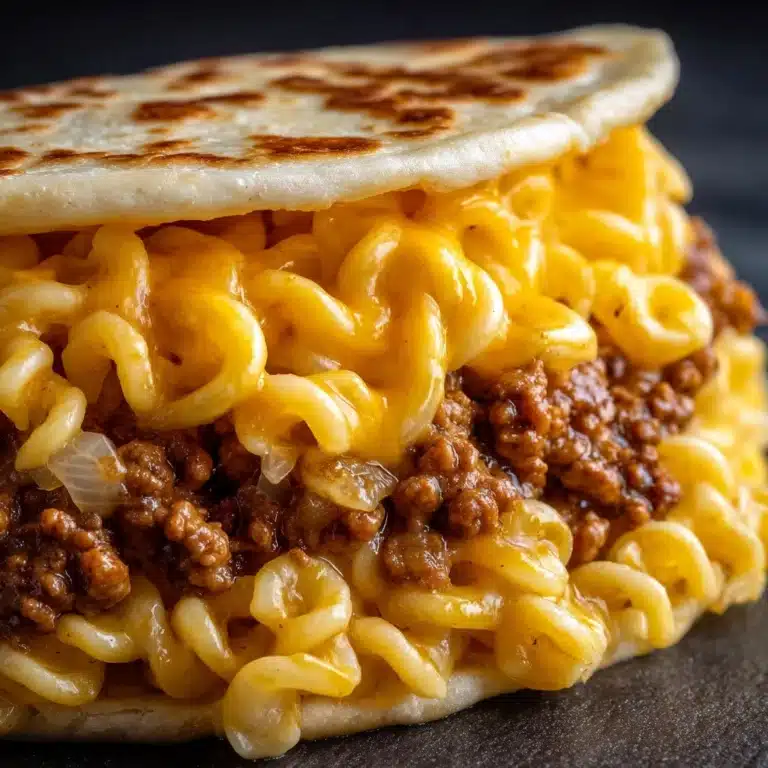 Melty Mac & Cheese Burger Tacos Recipe