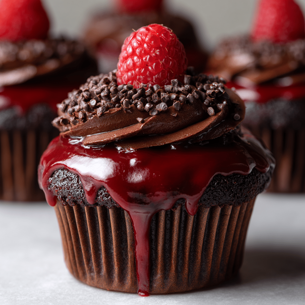 Irresistible Raspberry Chocolate Cupcakes Recipe