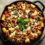 Creamy Tuscan Sausage Pasta Bake Recipe