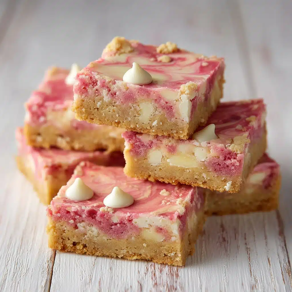 Gooey Strawberry Cake Mix Brownies Recipe - Recipe Image