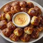 Soft Pretzel Bites with Vegan Cheese Sauce Recipe