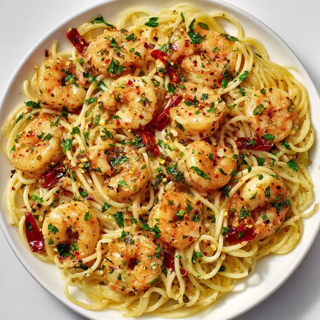 Garlic and Chili Shrimp Pasta Recipe - Recipe Image
