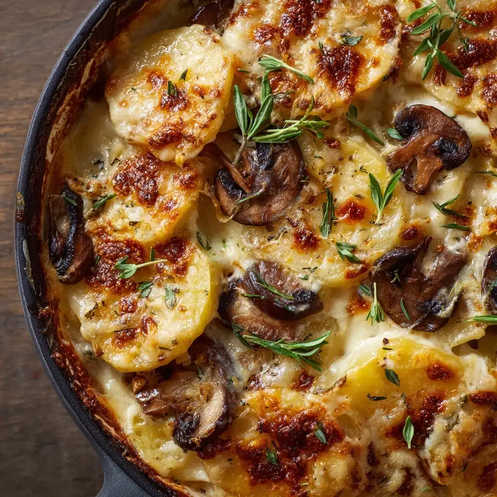 Potato and Mushroom Gratin with Gorgonzola Recipe - Recipe Image