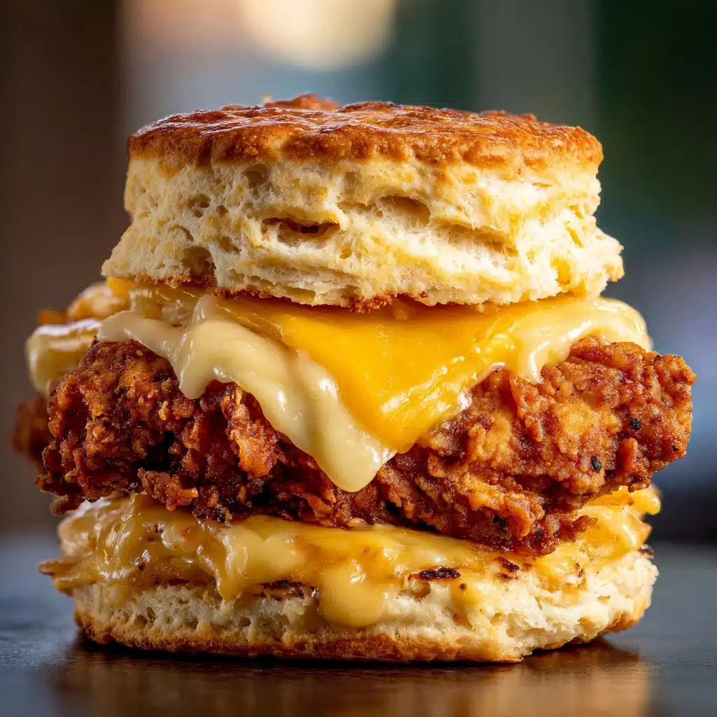 Buttermilk Biscuit Fried Chicken Sandwich Recipe - Recipe Image