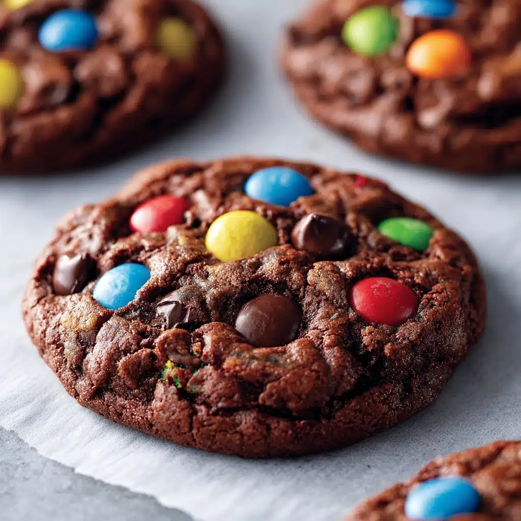 Chocolate Chocolate Chip M&M Cookies Recipe