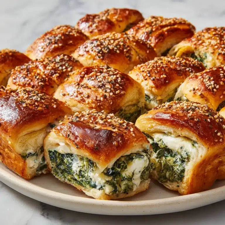 Spinach Dip Rolls Recipe