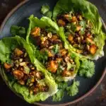 Thai Peanut Chicken Lettuce Boats Recipe