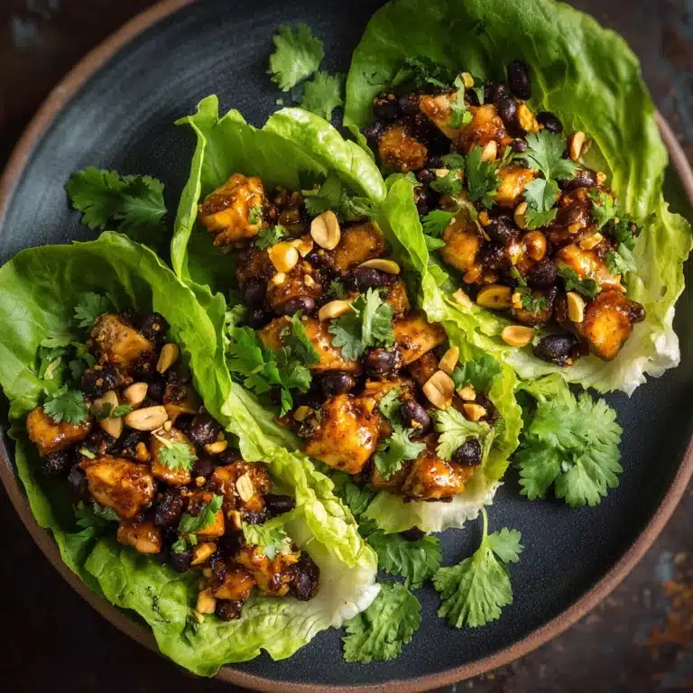 Thai Peanut Chicken Lettuce Boats Recipe