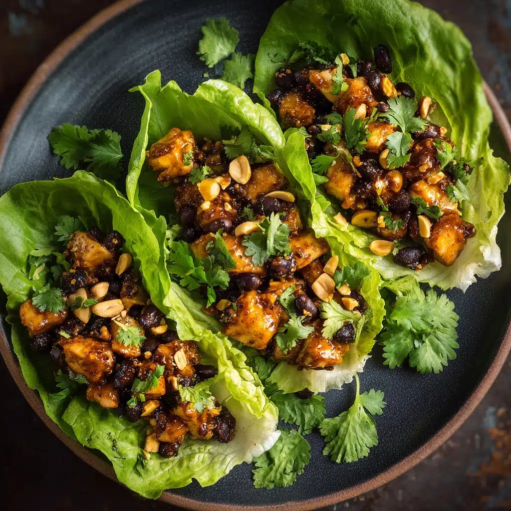 Thai Peanut Chicken Lettuce Boats Recipe - Recipe Image