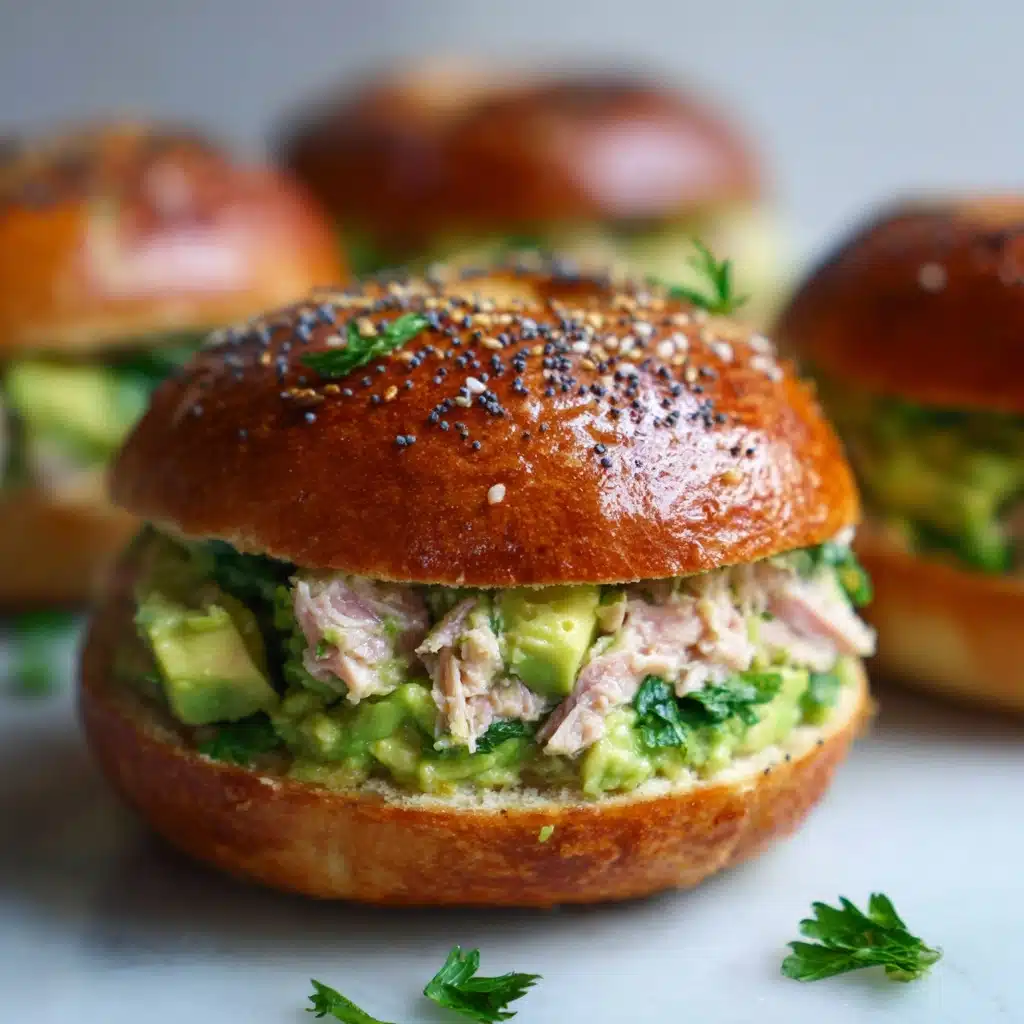 Avocado Tuna Melt Bagels Recipe - Recipe Image