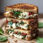 Feta Grilled Cheese Sandwich with Spinach Recipe