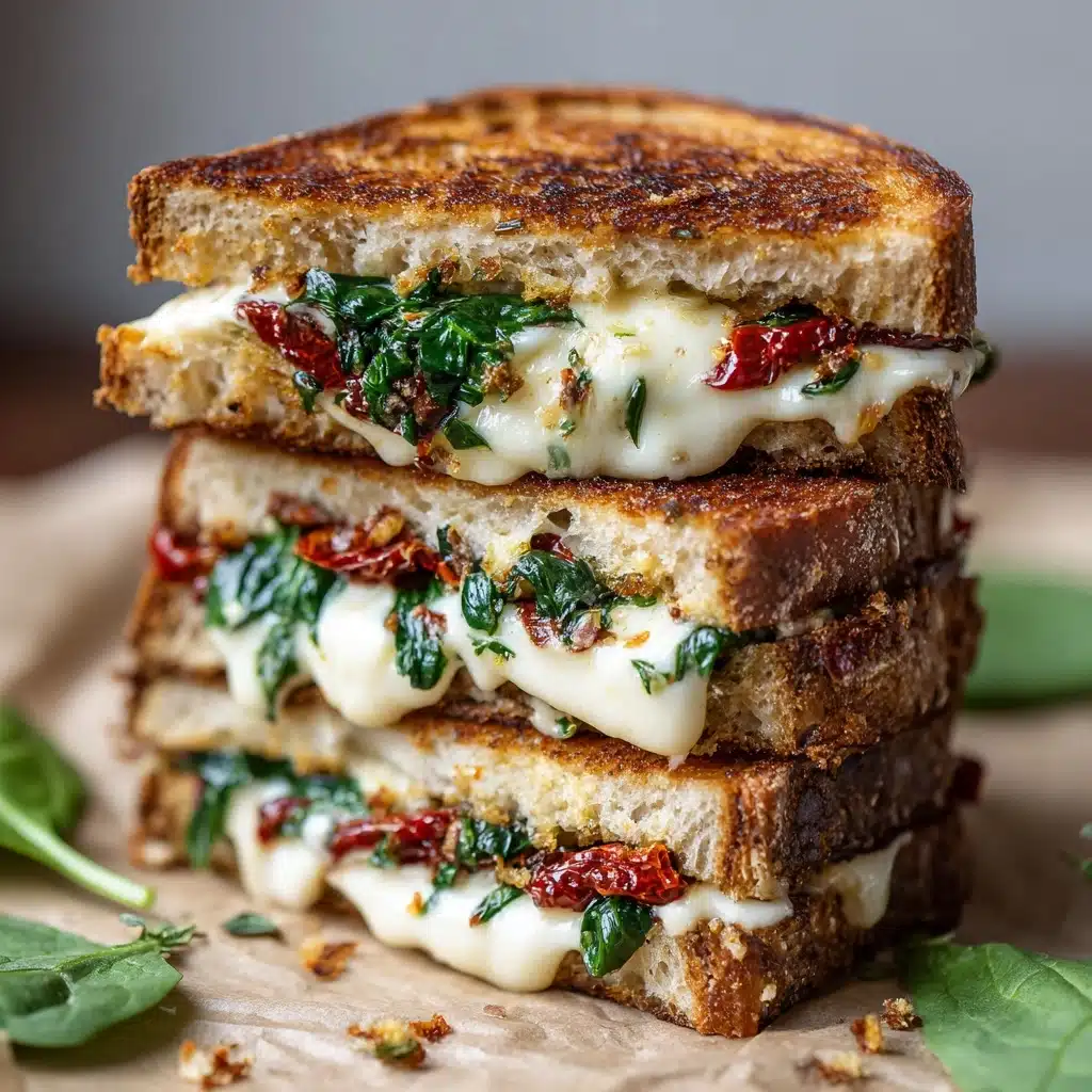 Feta Grilled Cheese Sandwich with Spinach Recipe