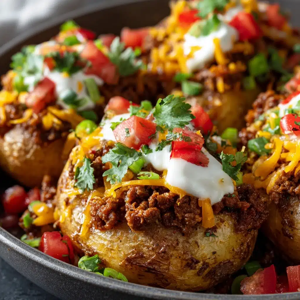 Cheesy Taco Potatoes Recipe - Recipe Image