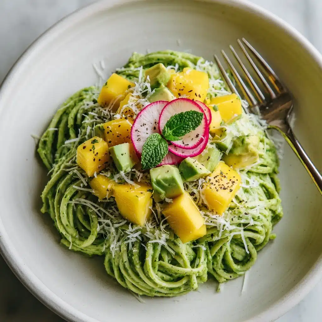 Zoodles with Avocado and Mango Sauce Recipe - Recipe Image