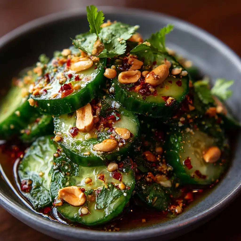 Peanut & Chili Oil Cucumber Salad Recipe - Recipe Image