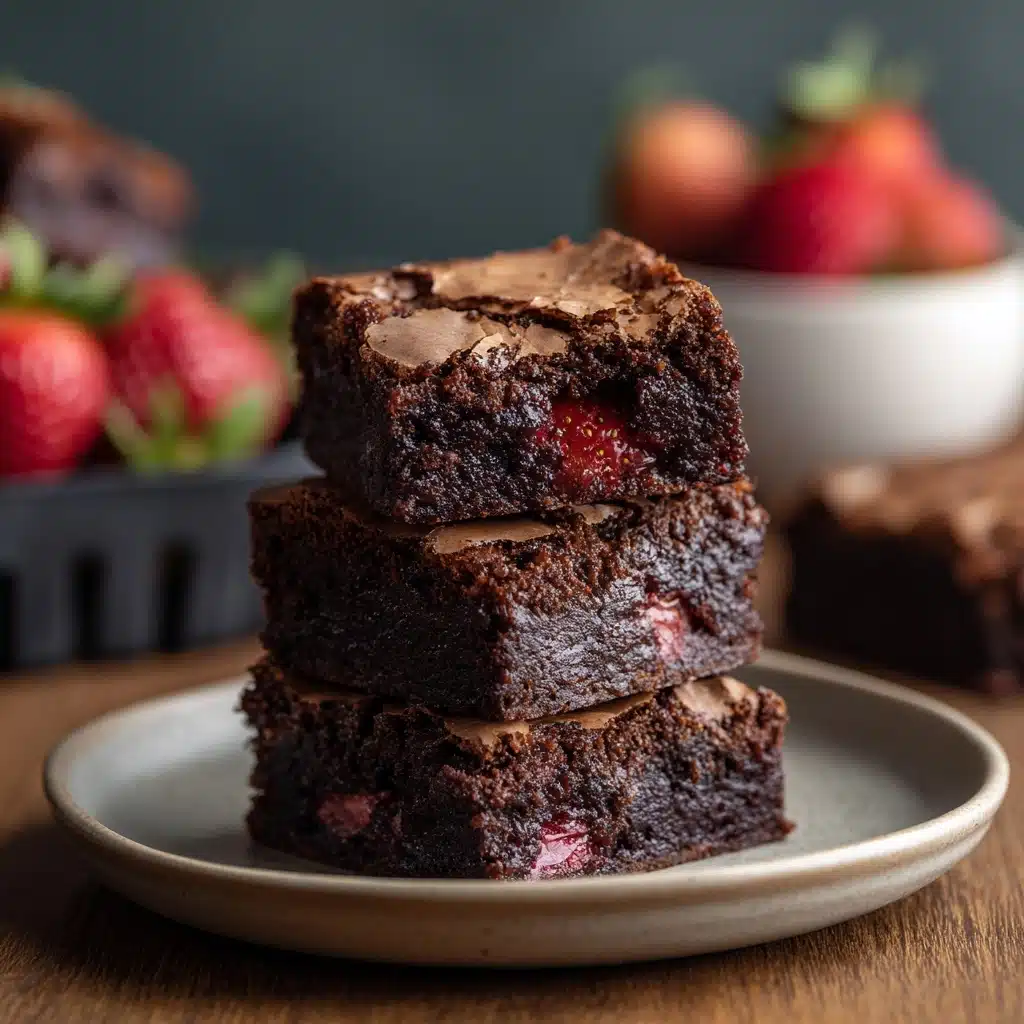 Strawberry Brownies Recipe - Recipe Image