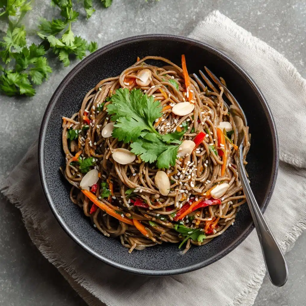 Spicy Peanut Soba Noodle Salad Recipe - Recipe Image