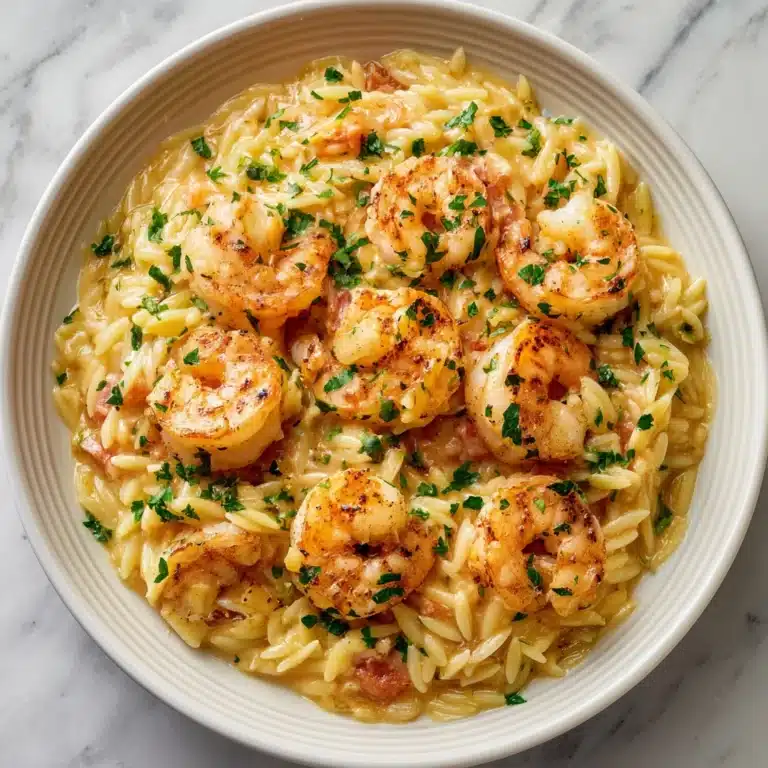 Instant Pot Tomato and Shrimp Orzo Recipe