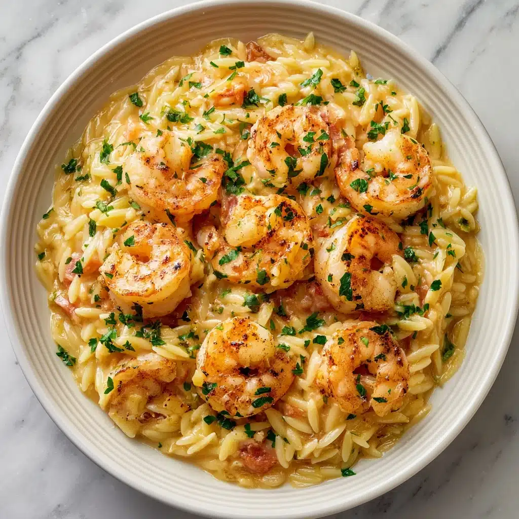Instant Pot Tomato and Shrimp Orzo Recipe - Recipe Image