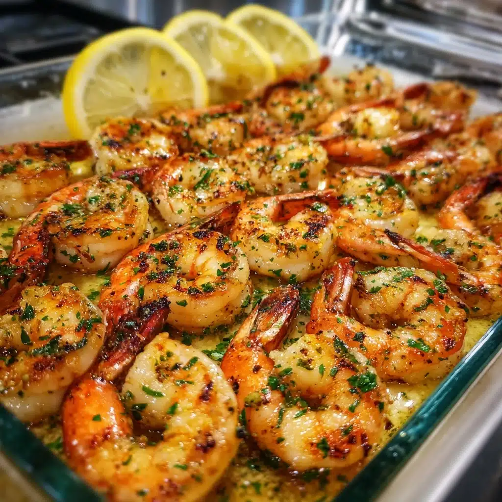 Baked Shrimp with Garlic Lemon Butter Sauce Recipe - Recipe Image