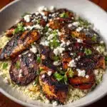 Baked Chicken with Crispy Feta & Vinaigrette Recipe