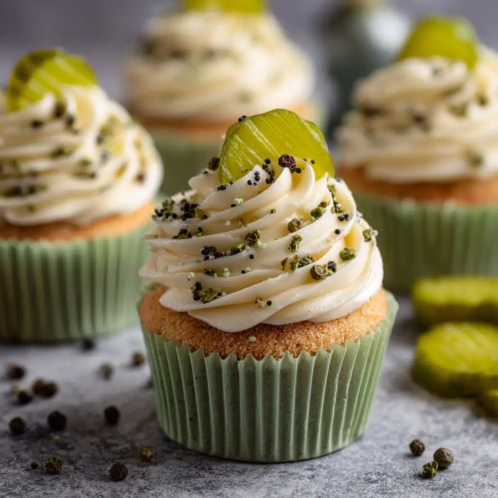 Dill Pickle Cupcakes Recipe - Recipe Image