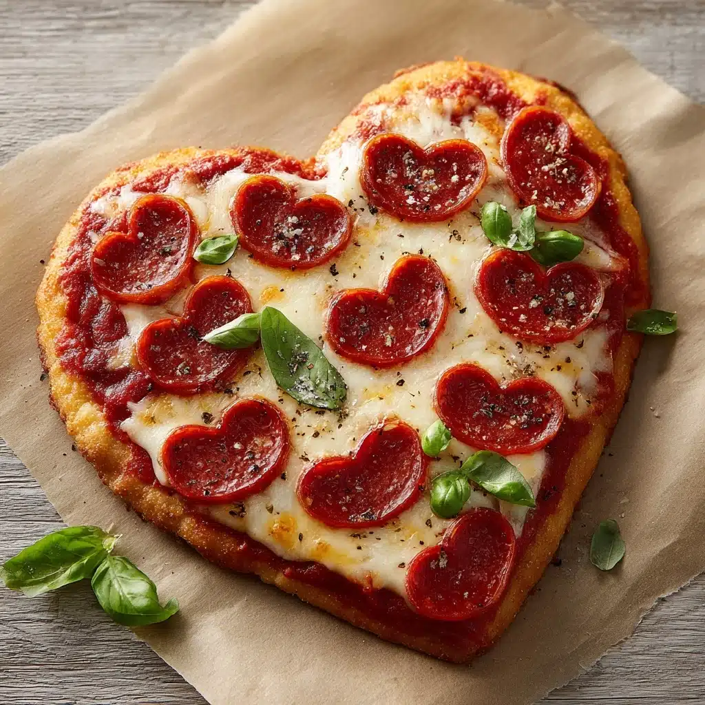 Heart-Shaped Pizza Recipe - Recipe Image