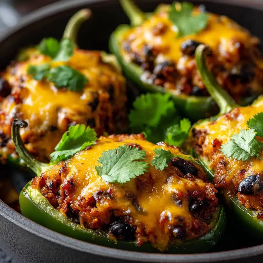 Baked Stuffed Poblano Peppers Recipe - Recipe Image