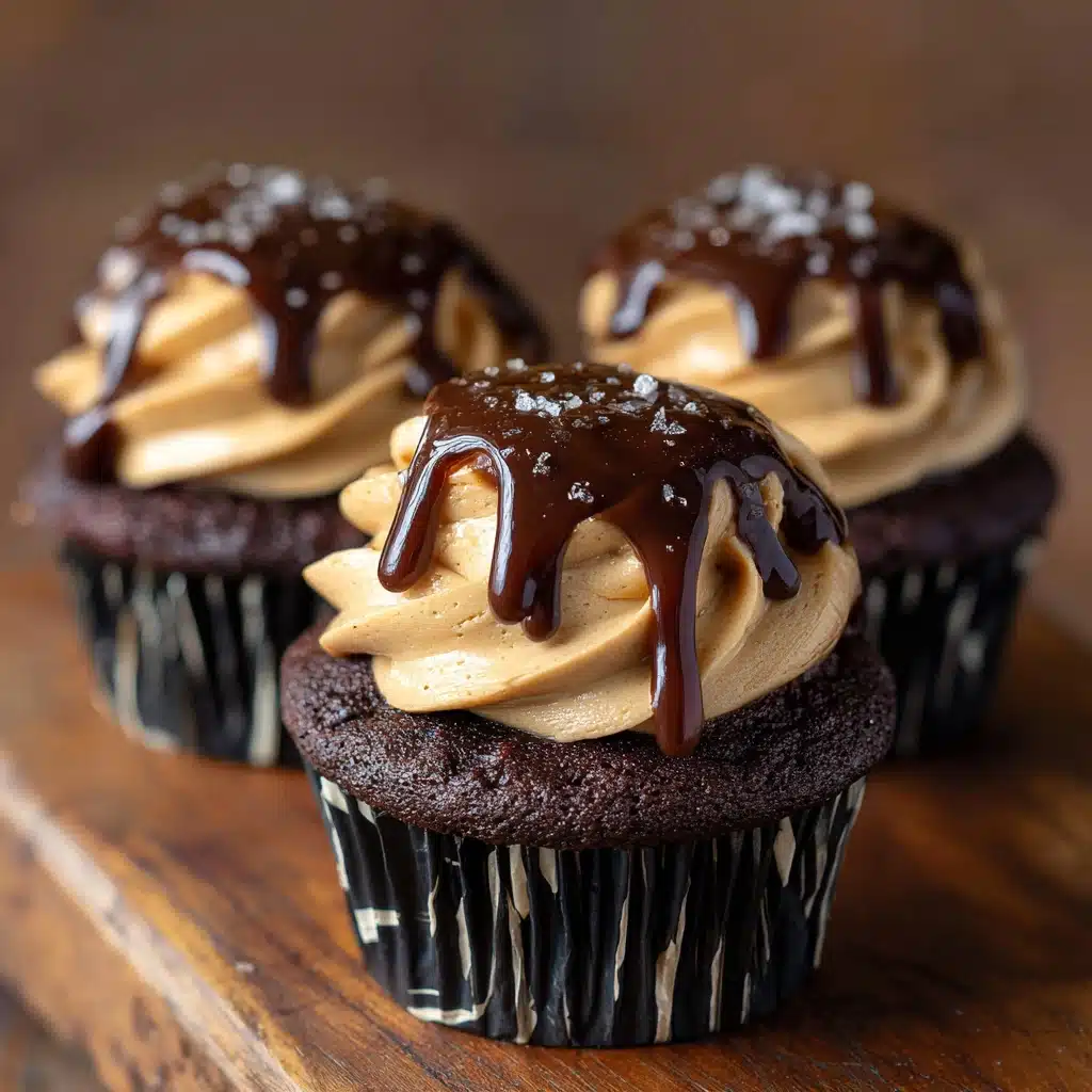 Salted Caramel Chocolate Cupcakes Recipe - Recipe Image