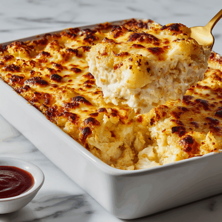 BBQ Chicken Cauliflower Rice Casserole Recipe