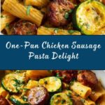 Chicken Sausages with Zucchini, Tomatoes, and Pasta Recipe