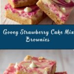 Gooey Strawberry Cake Mix Brownies Recipe
