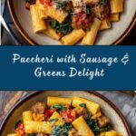 Spicy Paccheri with Sausage & Greens Recipe