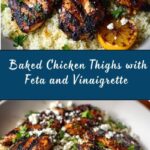 Baked Chicken with Crispy Feta & Vinaigrette Recipe