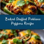 Baked Stuffed Poblano Peppers Recipe