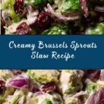 Creamy Brussels Sprouts Slaw Recipe