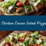 High Protein Chicken Caesar Salad Pizza Recipe