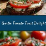Garlic & Cheese Tomato Toast Recipe