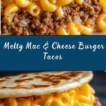 Melty Mac & Cheese Burger Tacos Recipe