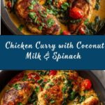 Chicken Curry with Coconut Milk, Tomatoes & Spinach Recipe