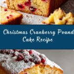 Christmas Cranberry Pound Cake Recipe