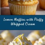 Lemon Muffins with Whipped Cream and Lemon Zest Recipe