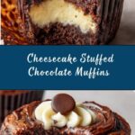 Cheesecake Stuffed Chocolate Muffins Recipe