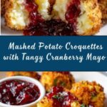 Mashed Potato Croquettes with Cranberry Mayo Recipe